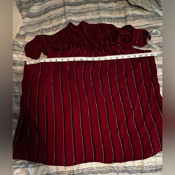 Kismet Red and Black Striped Blouse - Picture 7 of 8